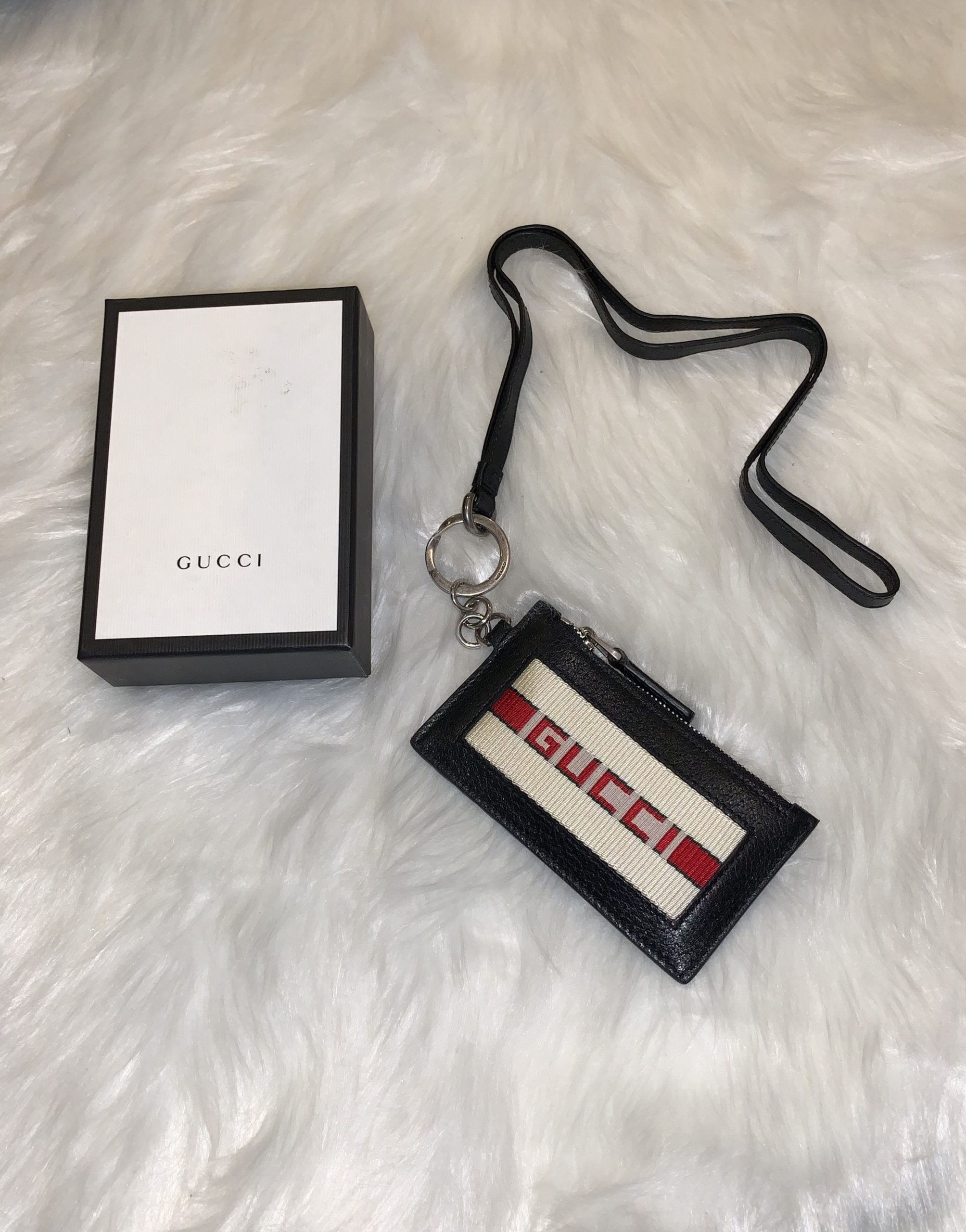 Gucci, Accessories, Gucci Gg Pouch Case Lanyard For Work Id Card Holder  Badge Holder Or Dl